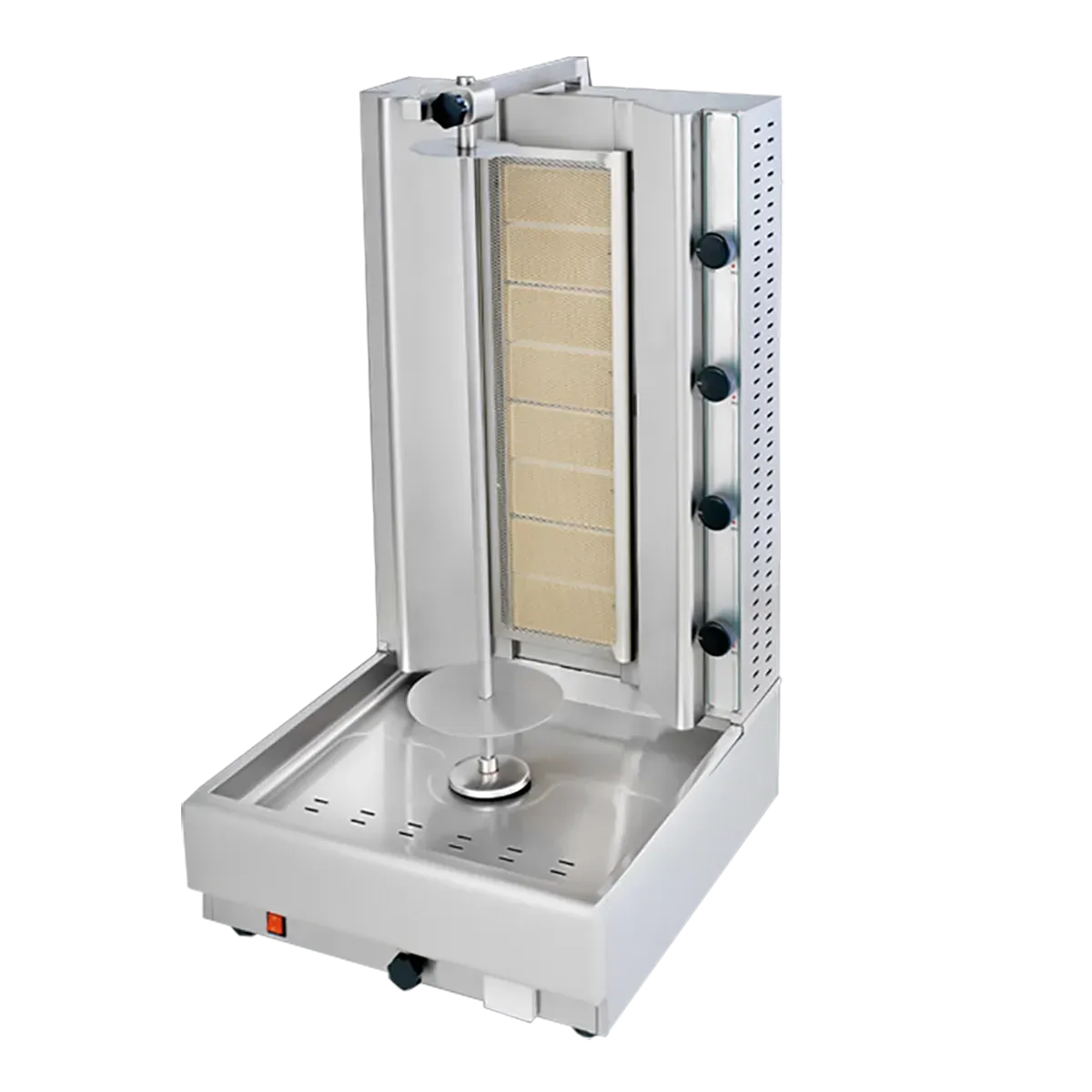 Asador de döner kebab a gas NTGAS KG-08 en acero inoxidable