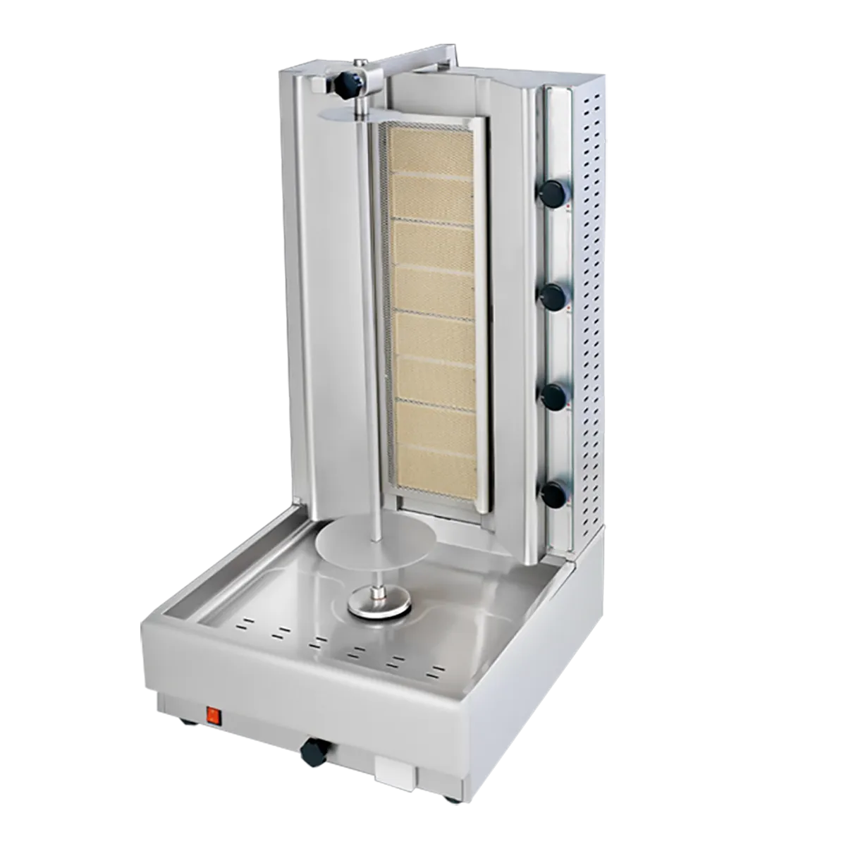 Asador de döner kebab a gas NTGAS KG-08 en acero inoxidable