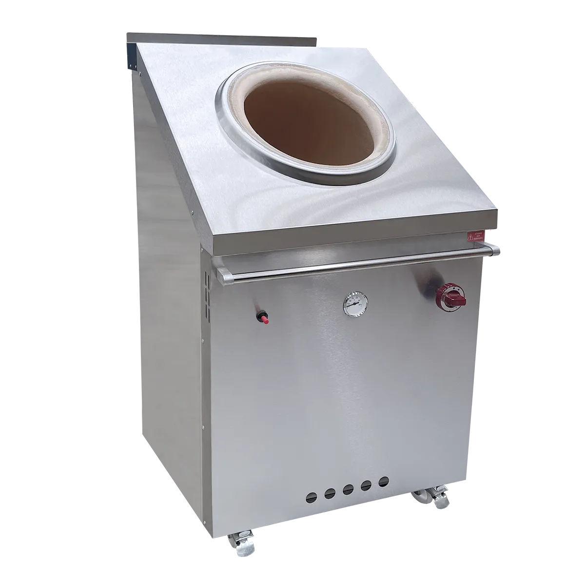 Horno tandoor a gas NTGAS TF-26 Taftoon, de mayor altura, en acero inoxidable