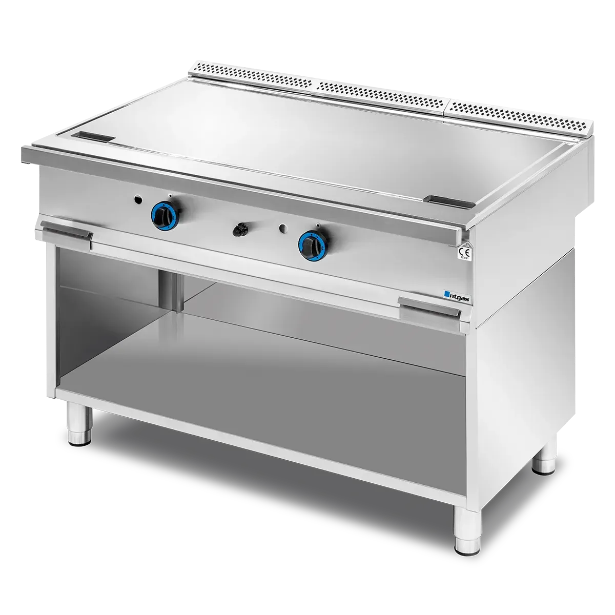 Teppanyaki a gas NTGAS de pie, placa japonesa en acero inoxidable