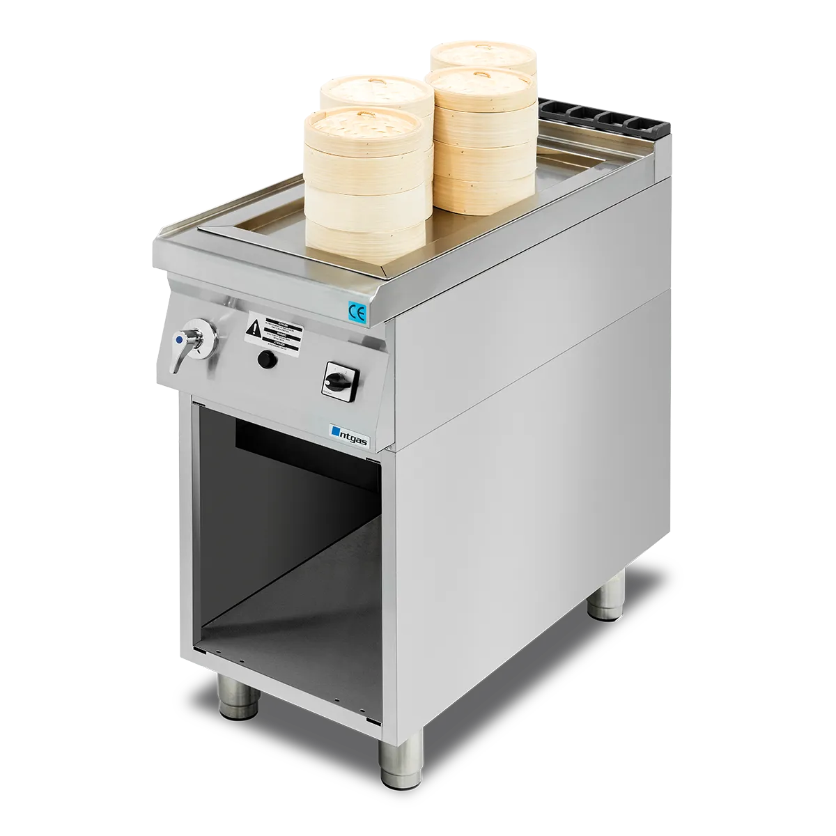 Vaporizadora de dim sum eléctrica NTGAS de la línea NT9 en acero inoxidable